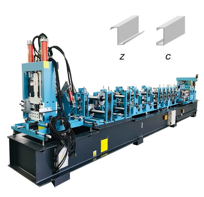 O rolo automatizado do Purlin da CZ que formam o parafuso prisioneiro da máquina e a trilha laminam 5.5kw anterior