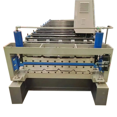 Máquina formadora de rolo trapezoidal de material de construção de camada dupla 15 m/min