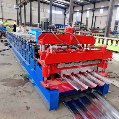 380v 50-60hz Roof Tile Roof Sheet Double Layer Roll Forming Machine Máquina de moldagem de rolos em camadas duplas
