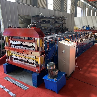 Rolo vitrificado da telha de telhado 4kw que forma a movimentação de corrente da máquina