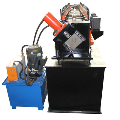 PLC Control Channel Roll Forming Machine Corte Hidráulico
