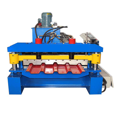 IBR 686 Máquina de moldagem de rolos de uma camada de perfil Plc Controle e corte hidráulico
