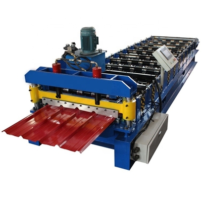 Máquina de fabricação de painéis de sanduíche de 32 kW Máquina de formação de rolos controlada por PLC 3-6m/min Velocidade
