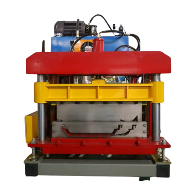 Máquina portátil de formação de rolos de painéis de telhado de costura de dupla fechadura com sistema de controlo PLC Delta e estrutura de painéis de parede