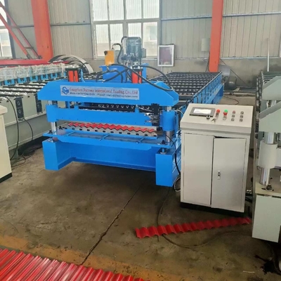 Fabricação de folhas de telhado de 7/8' Fabricação de painéis corrugados Roof Roll Forming Machine