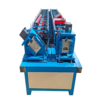 5.5KW Alta Velocidade Gauge Leve Canal de Aço Parede seca Metal Stud E Track C Purlin Roll Forming Machine