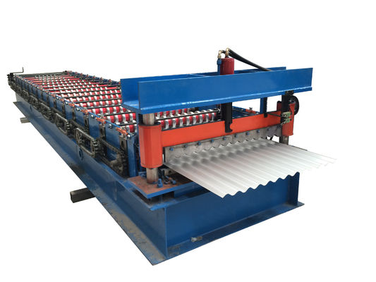Máquina de moldagem de painéis de parede em rolos de 15 m/min.