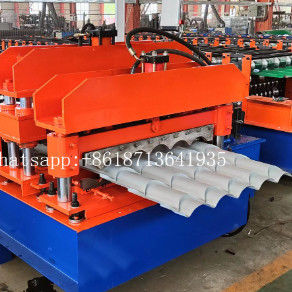 máquina de 4meter/Min Glazed Tile Roll Forming com 18 fileiras