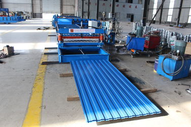 Máquina para fabricação de chapas para telhados com 18 estações Estrutura simples
