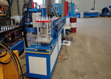 Única rolo de aço curvado do painel do obturador do rolo do fogo da pele máquina que forma a máquina