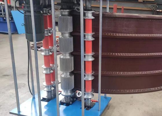 3KW rolo de dobra de friso do telhado do manual 0.9mm que forma a máquina