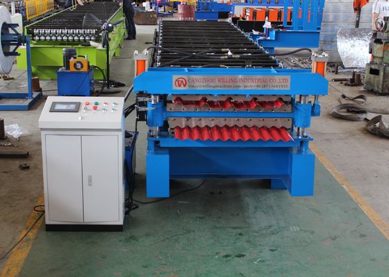 IBR e rolo ondulado do painel do telhado de 0.9mm que formam a máquina