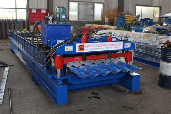 máquina de 0.3mm 20m/Min Glazed Tile Roll Forming para o material de construção
