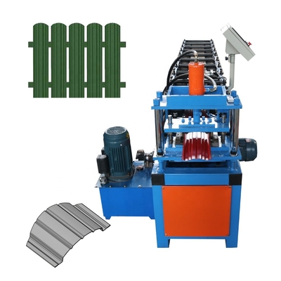 A cerca Roll Forming Machine da paliçada do metal de Dura do écran sensível 105 automatizou