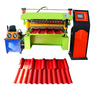 máquina de 12m/Min Double Layer Roll Forming ao telhado ondulado trapezoidalmente do metal