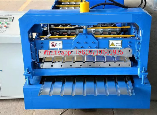 O rolo trapezoidalmente do painel de parede do telhado 1250mm que forma a máquina galvanizou o aço